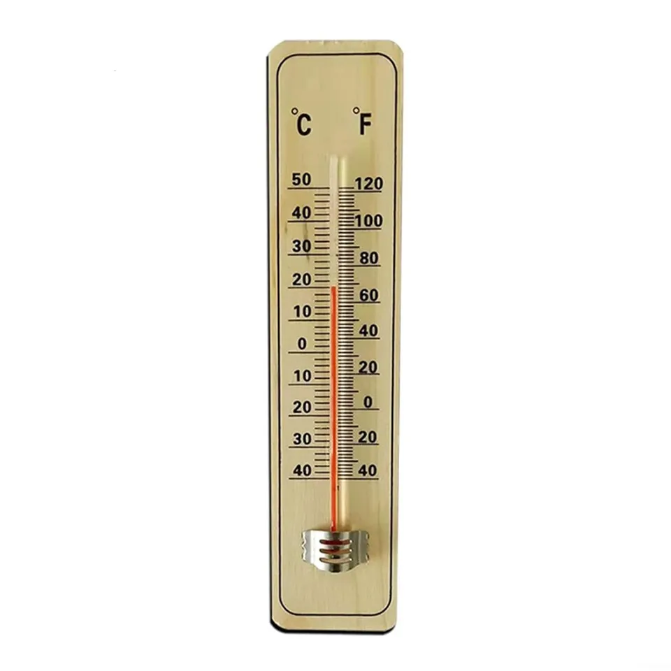 Puidust aia termomeetrid, mis mõõdavad sise- ja välistingimustes